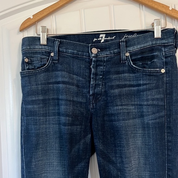 7 for all Mankind Josefina Skinny Boyfriend Jeans Size 26 - Picture 2 of 7